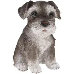 Just Home Collection - Cachorro Decorativo para Jardim 20cm Cinza