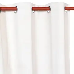 Just Home Collection - Cortina 1 Folha 220x140cm Corta Luz Suede Creme