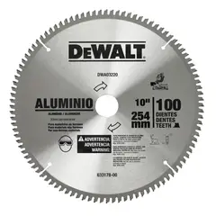 Dewalt - Lâmina para Serra Esquadria 10 Polegadas com 100 Dentes