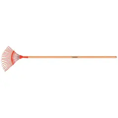 Tramontina - Vassoura de Metal Fixa 18 Dentes Cabo de Madeira 120cm Laranja