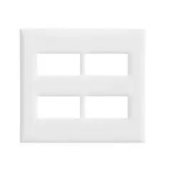 Legrand - Placa Pialplus+ Branca 4X4 4 Postos