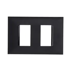 Legrand - Placa Pialplus+ Preto 4X2 2 Postos