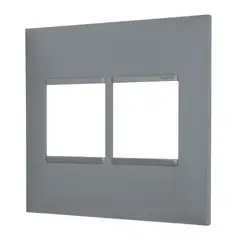 Legrand - Placa Pialplus+ Cinza 4x4 4 Postos