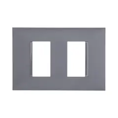 Legrand - Placa Pialplus+ Cinza 4X2 2 Postos