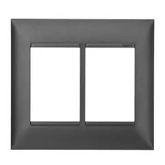 Legrand - Placa Pialplus+ Preto Onix 4X4 6 Postos