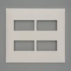 Legrand - Placa Pialplus+ Branca 4X4 4 Postos