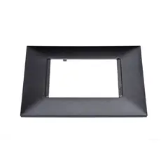 Legrand - Placa Pialplus+ Preto Onix 4X2 3 Postos