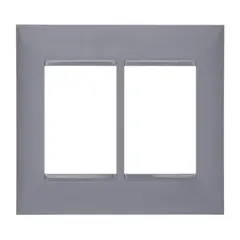 Legrand - Placa Pialplus+ Cinza 4X4 6 Postos