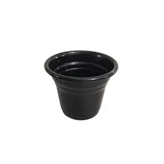 Alumínios Vulcão - Vaso para Plantas em Alumínio Preto Pp 6,5x7cm
