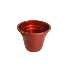 Alumínios Vulcão - Vaso para Plantas em Alumínio Cobre Verniz Pp 6,5x7cm
