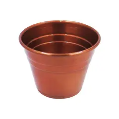 Alumínios Vulcão - Vaso para Plantas em Alumínio Cobre Verniz G 16x12cm