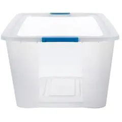 Just Home Collection - Caixa Organizadora Plastico Transparente UltraBox 46L 60x45,5x23,5cm