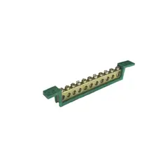 Steck - Barramento Terra Verde 11 Terminais -89mm