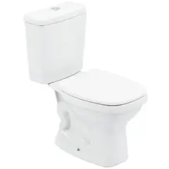 Celite - Kit Vaso Sanitário com Caixa Acoplada e Assento Branco Duplo Acionamento 3/6L Saída Vertical Like