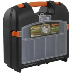 Bauker - Caixa para Furadeira 13,8x36,8cm Preto e Laranja