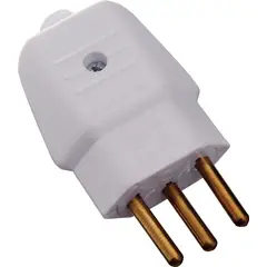 Perlex - Plugue Macho Cinza 3 Polos 10A