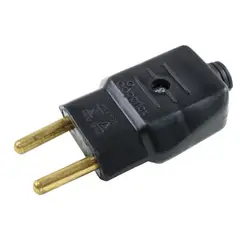 Perlex - Plugue Macho Preto 2 Polos 10A