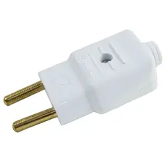 Perlex - Plugue Macho Branco 2 Polos 20A
