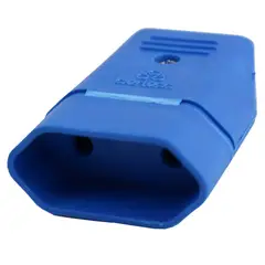 Perlex - Plugue Fêmea Azul 2 Polos 10A