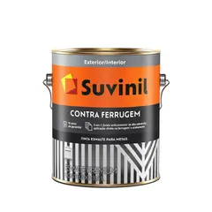 Suvinil - Esmalte Contra Ferrugem Brilhante Preto 3,6L