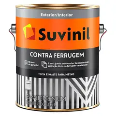 Suvinil - Esmalte Contra Ferrugem Brilhante 3,6L Cinza Escuro