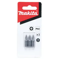 Makita - Ponta Bits Conjunto com 3 Peças PH 3-25mm