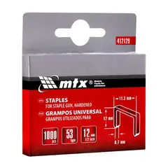 Mtx - Grampos para Grampeadores Tipo 53 12mm 1/2" 412129