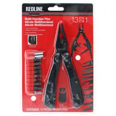 Redline - Ferramenta Multifunção 13 em 1 com Bits Preto