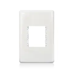 Steck - Placa Com Suporte Stella Branca 4X2 2 Postos