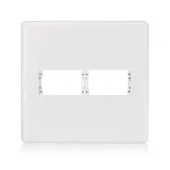 Steck - Placa Com Suporte Stella Branca 4X4 2 Postos