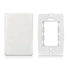 Steck - Placa Com Suporte Cega Stella Branca 4X2