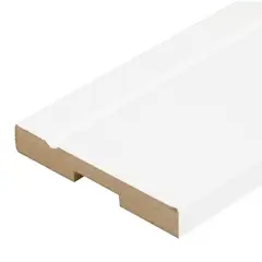 Eucatex - Conjunto Rodapé Estilo Max com Friso Branco 100x2400x15