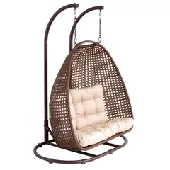 Just Home Collection - Cadeira Suspensa 2 Lugares Rattan