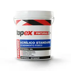 Qualyvinil - Topex 2000 Tinta Acrílica Standard Fosco 3,6 Litros Branco