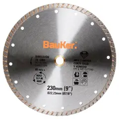 Bauker - Disco Diamantado 9 Turbo