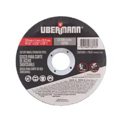 Ubermann - Disco Corte Aço Inox 9 Polegadasx1/16 Polegadas