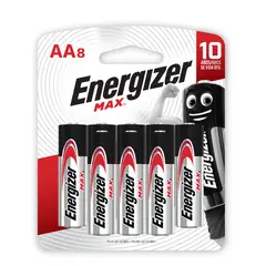 Energizer - Pilha Pequena Aa Max Alcalina com 8 Unidades