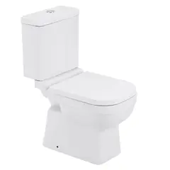 Celite - Kit Vaso Sanitário com Caixa Acoplada e Assento Branco Duplo Acionamento 3/6L Saída Vertical Elite
