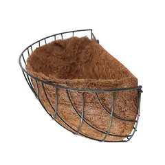Top Garden - Meio Vaso de Coco 35cm Marrom