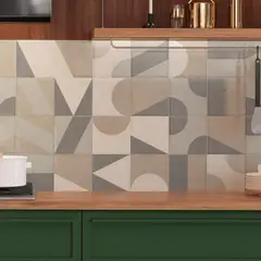 Incepa Pisos - Inserto Shape Acetinado 30x90,2cm Caixa 1,08m² Retificado Multicolorido