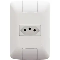 Tramontina - Conjunto Tomada 4X2 10A Aria Branco