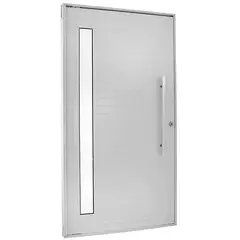 Esquadrisul - Porta Lambri e Visor Alumínio Branco Direita 210x100x8,6cm Topsul