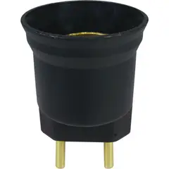 Perlex - Soquete Com Pino Para Tomada Para Lampada E27