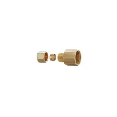 Blukit - Nipple Para Gás 1/2" Bsp Fêmea X 1/2" Tc Com Anilha