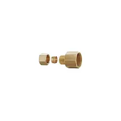 Blukit - Nipple Para Gás 1/2" Bsp Fêmea X 3/8" Tc Com Anilha