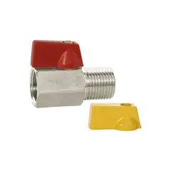 Blukit - Válvula Para Gás Reta Esfera Mxf 1/2"