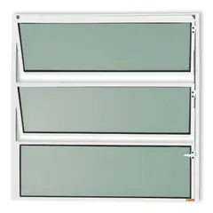 Brimak - Janela Basculante Alumínio Branco 60x100x2,3cm Master