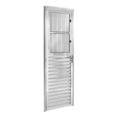 Esquadrisul - Porta Postigo Alumínio Brilhante Esquerda 210x90x5cm Ecosul