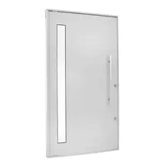 Esquadrisul - Porta Pivotante e Visor Alumínio Branco Direita 220x120x8,6cm Topsul