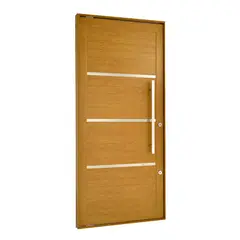 Esquadrisul - Porta Pivotante e Friso Alumínio Carvalho Esquerda 220x100x8,6cm Topsul